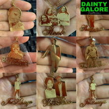 Load image into Gallery viewer, 3D Photo Name Necklace