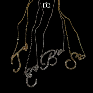Royal Script Necklace