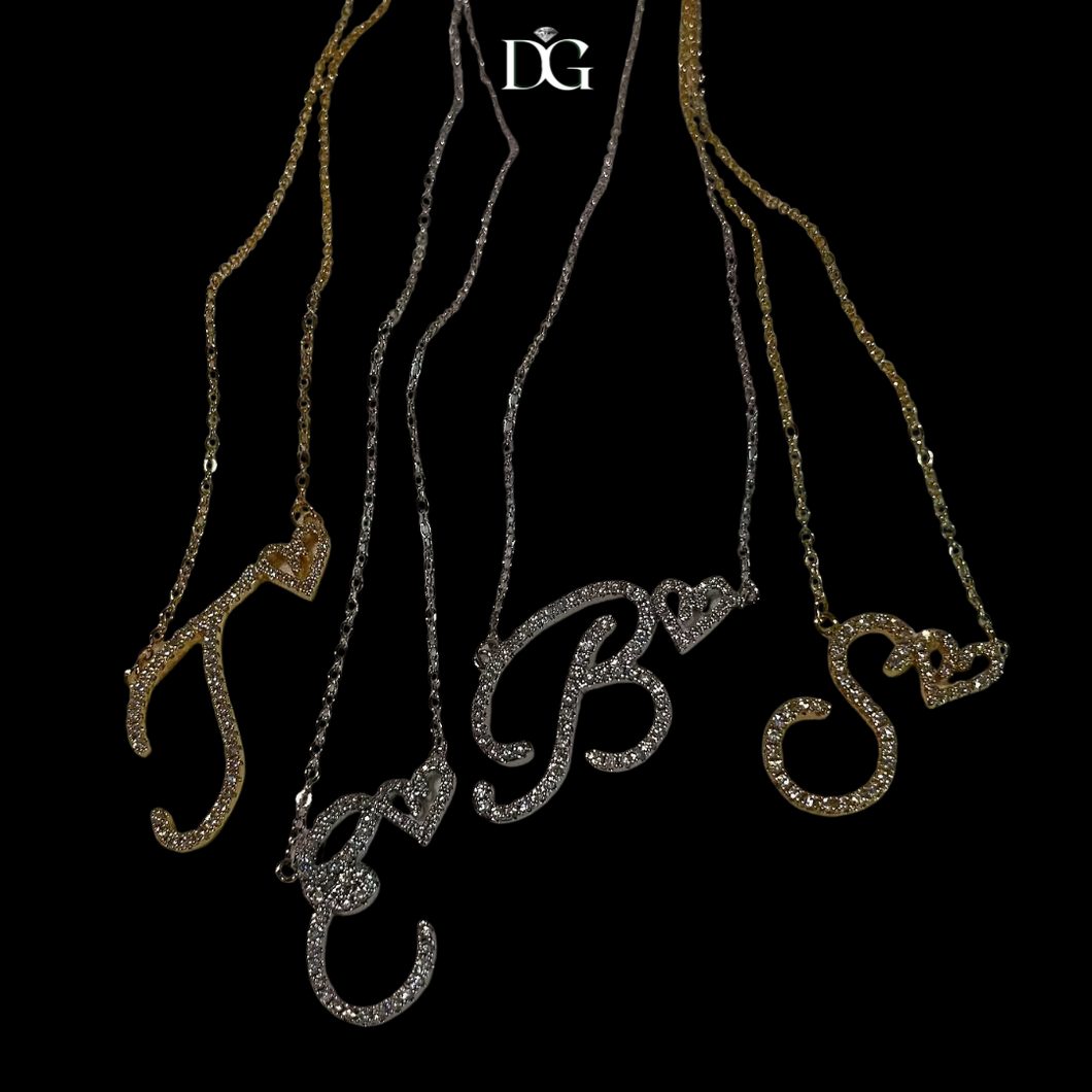 Royal Script Necklace